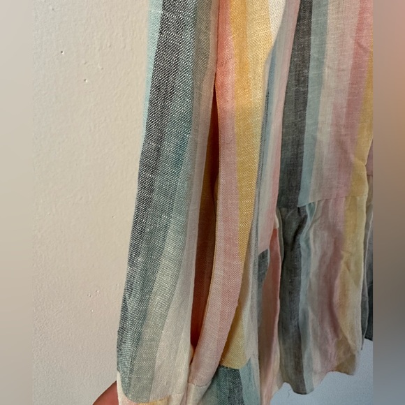 Show Me Your Mumu Daydream Mini Dress in Sunset Stripe Linen Blend Size XXL 🌅 - Picture 8 of 10